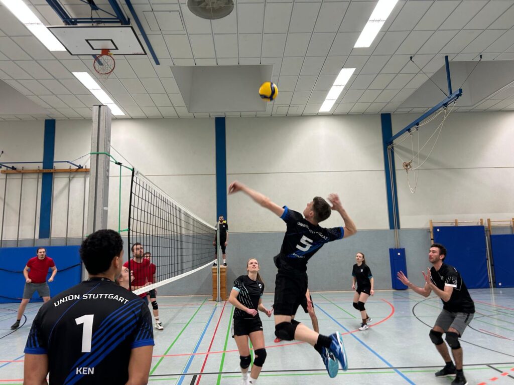 Volleyball in action
